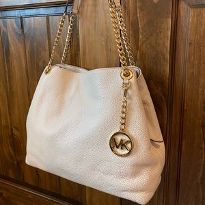 Michael Kors Off-White Leather Handbag / Purse